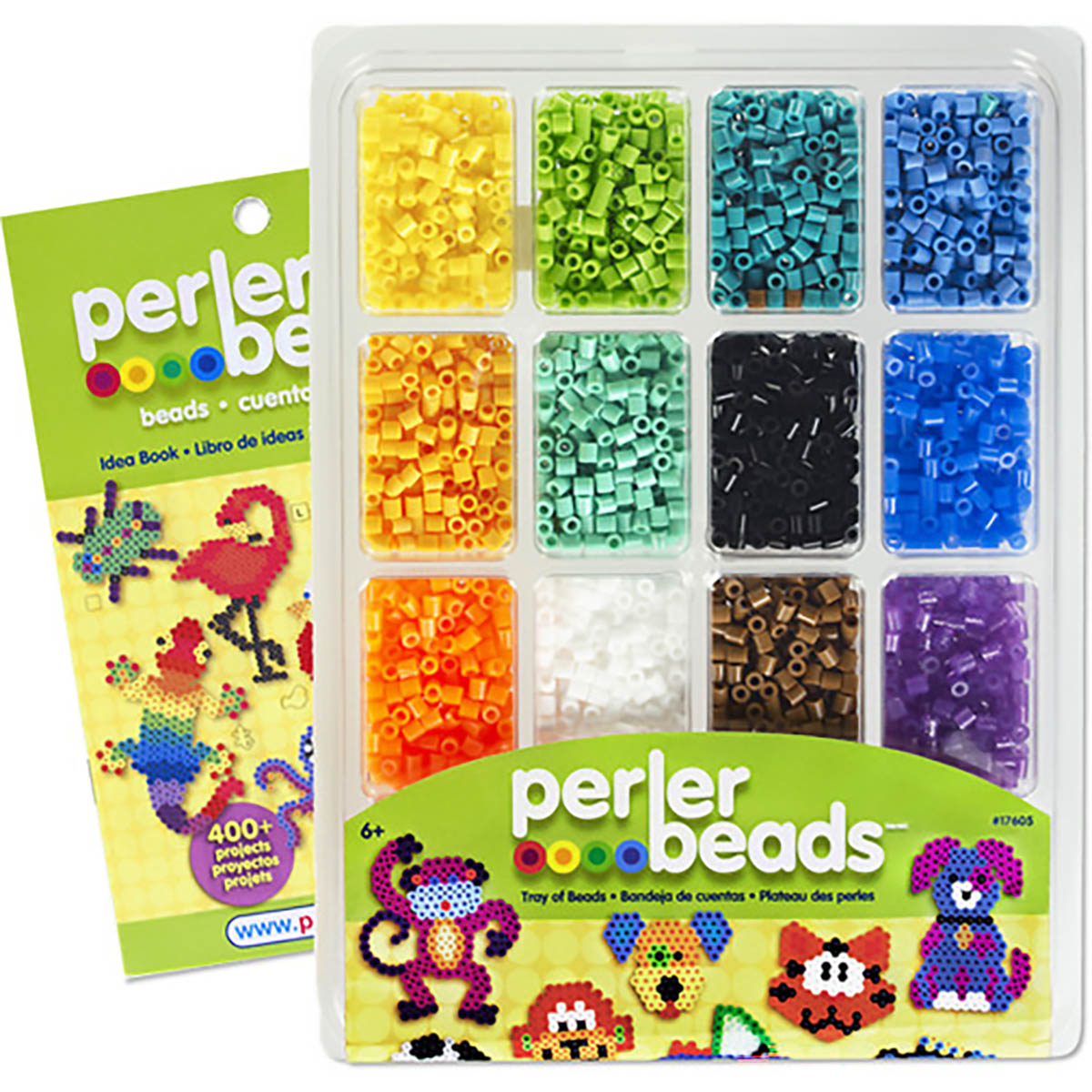 Perler Tray of Beads with Idea Book