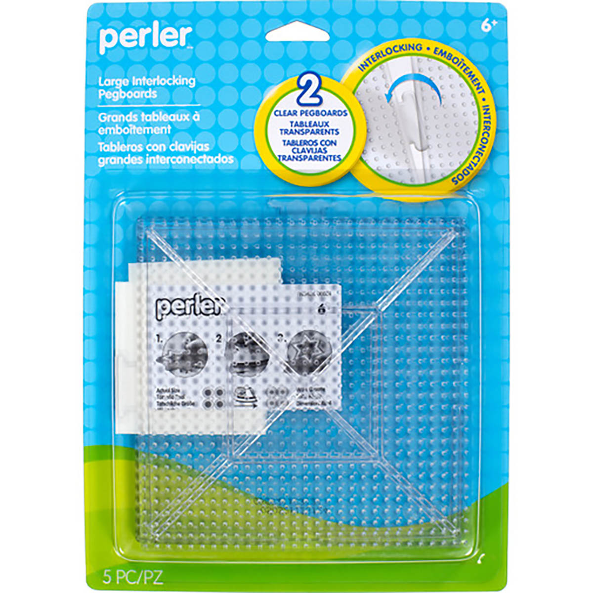 Large Clear Square Pegboards - 2 Ct