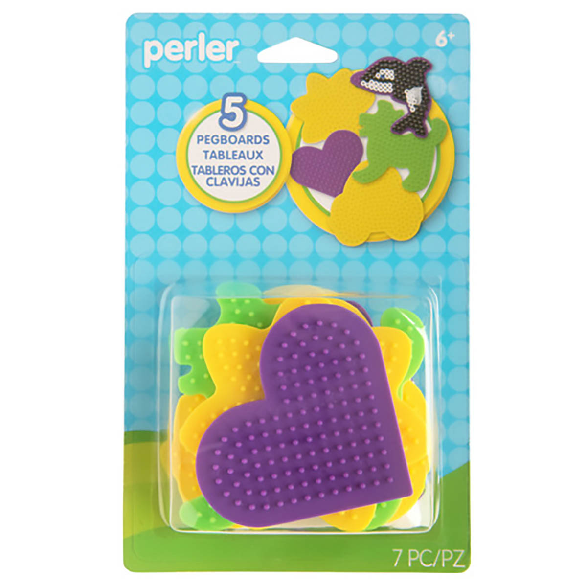 Small Fun Shaped Pegboards - 5 Ct