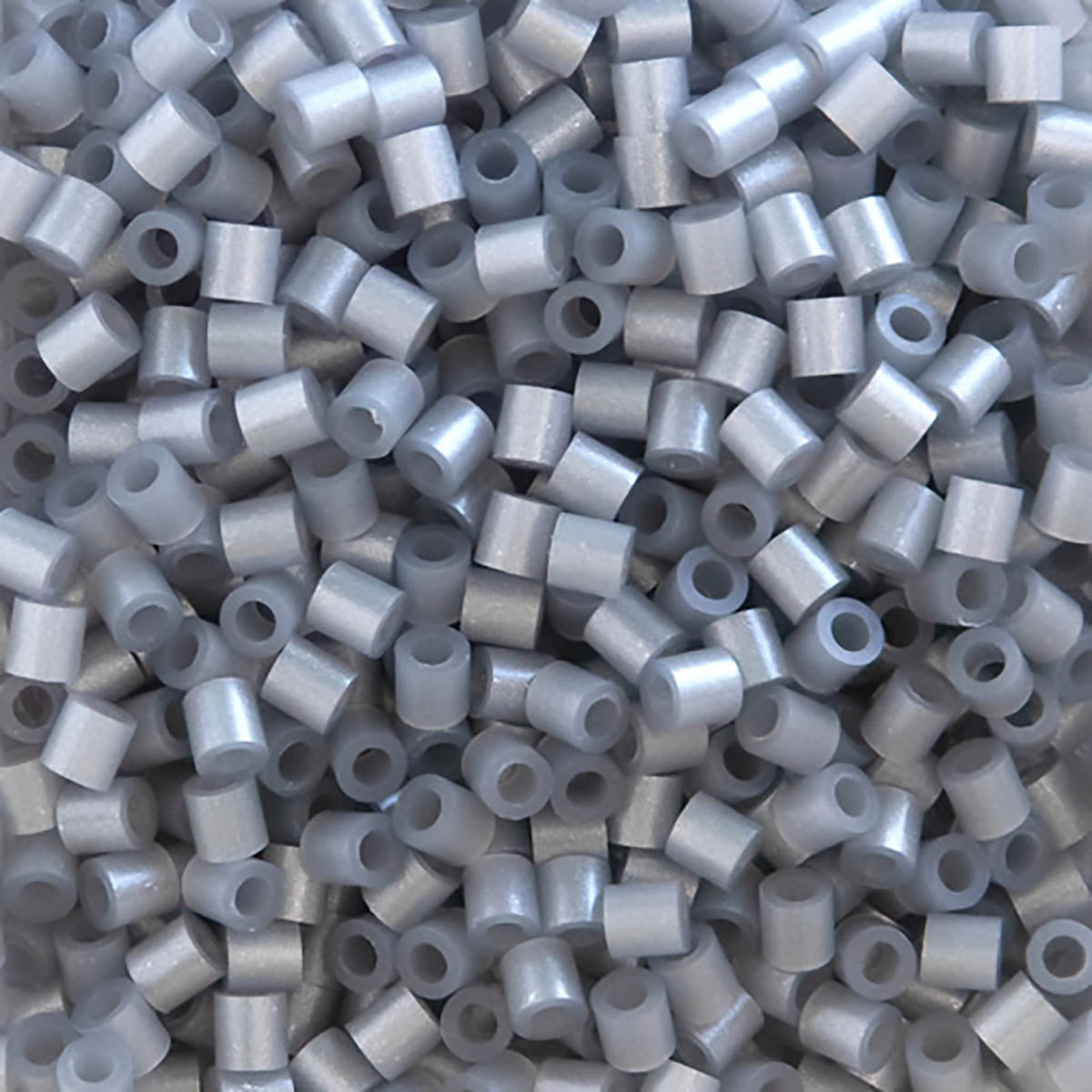 1,000 Perler Beads - Pearl Silver