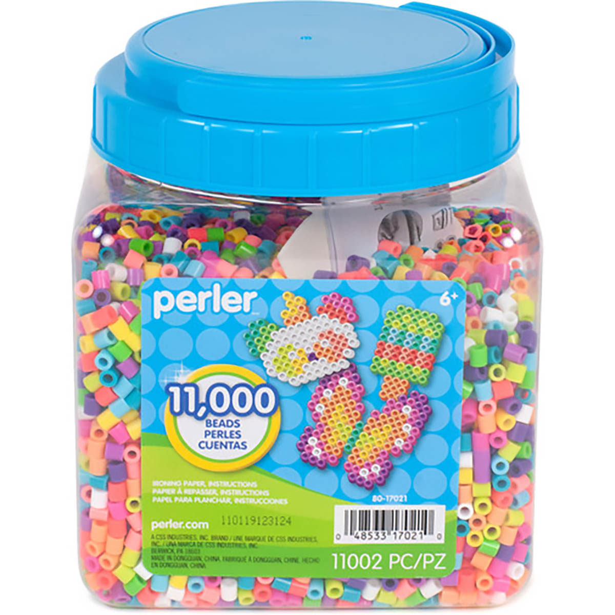 11,000 Perler Beads - Summer Bead Mix Jar