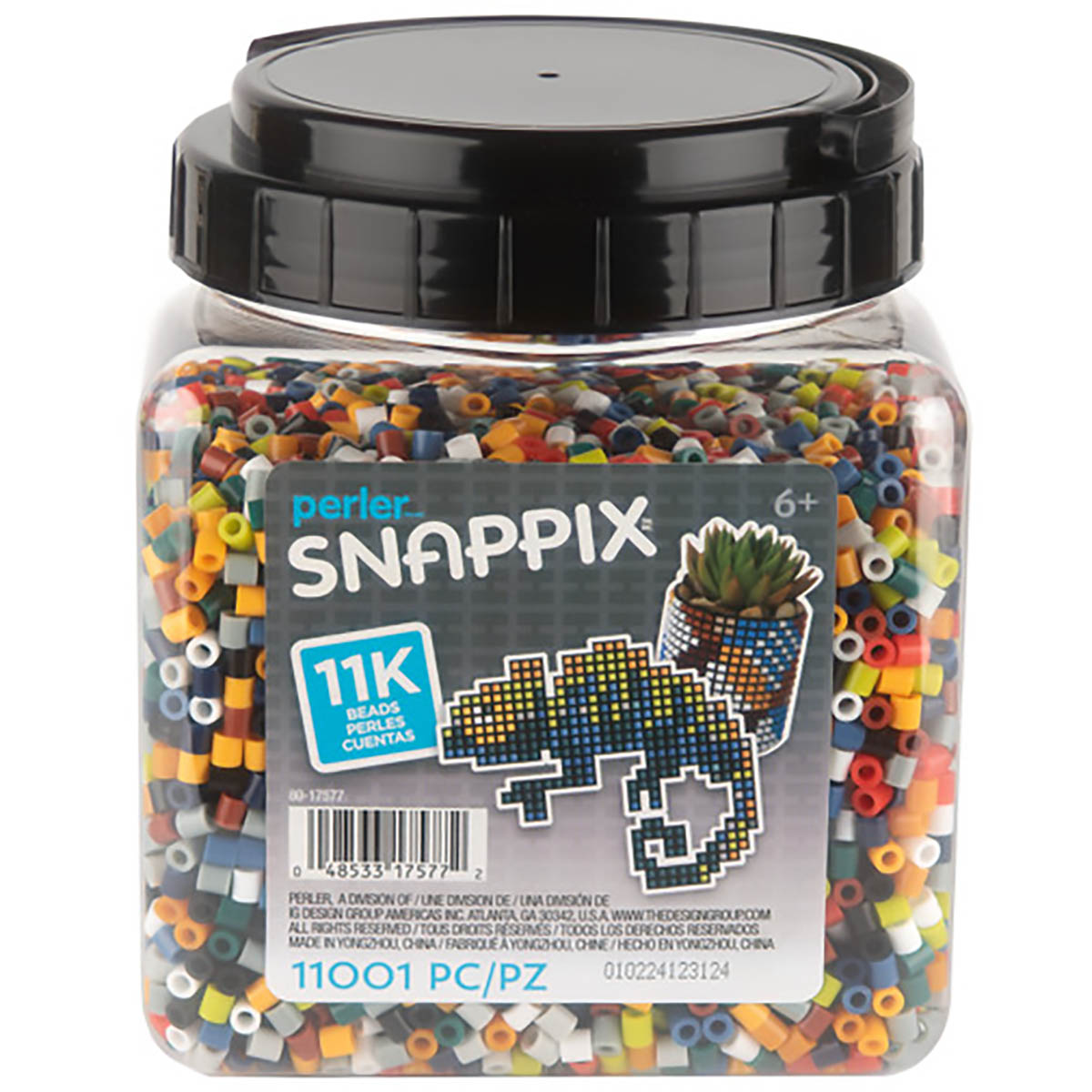 Snappix Jar of 11,000 Multicolor Beads