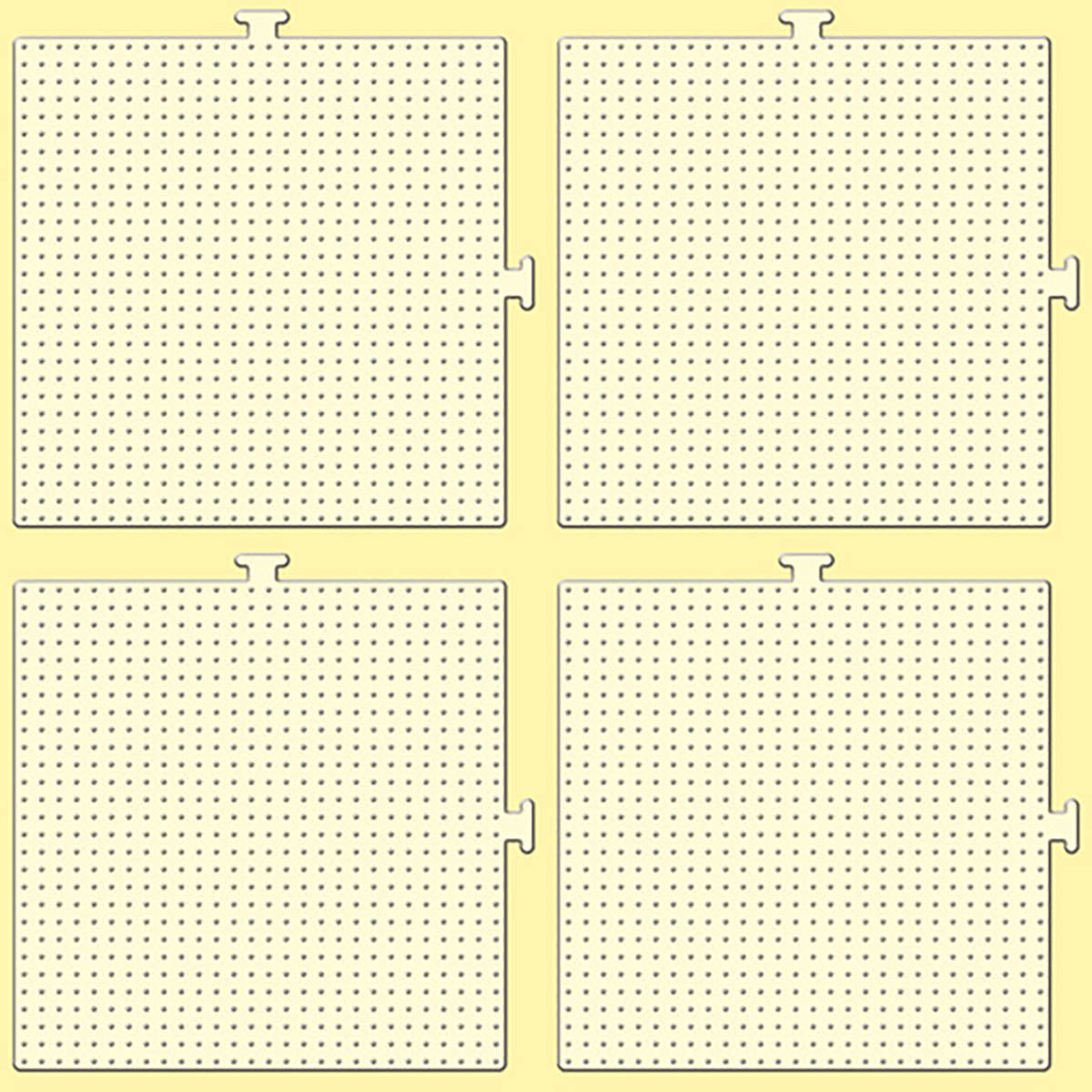 Mini Beads Pegboards - 4 Ct