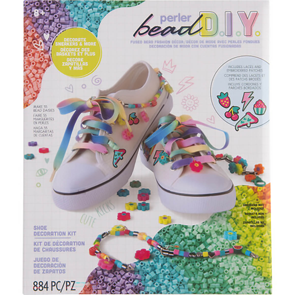 Perler Bead D.I.Y. Shoe Decoration Activity Kit