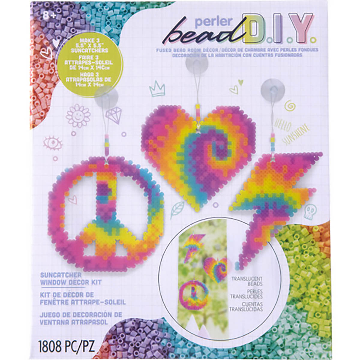Perler Bead D.I.Y. Suncatcher Tie Dye Activity Kit