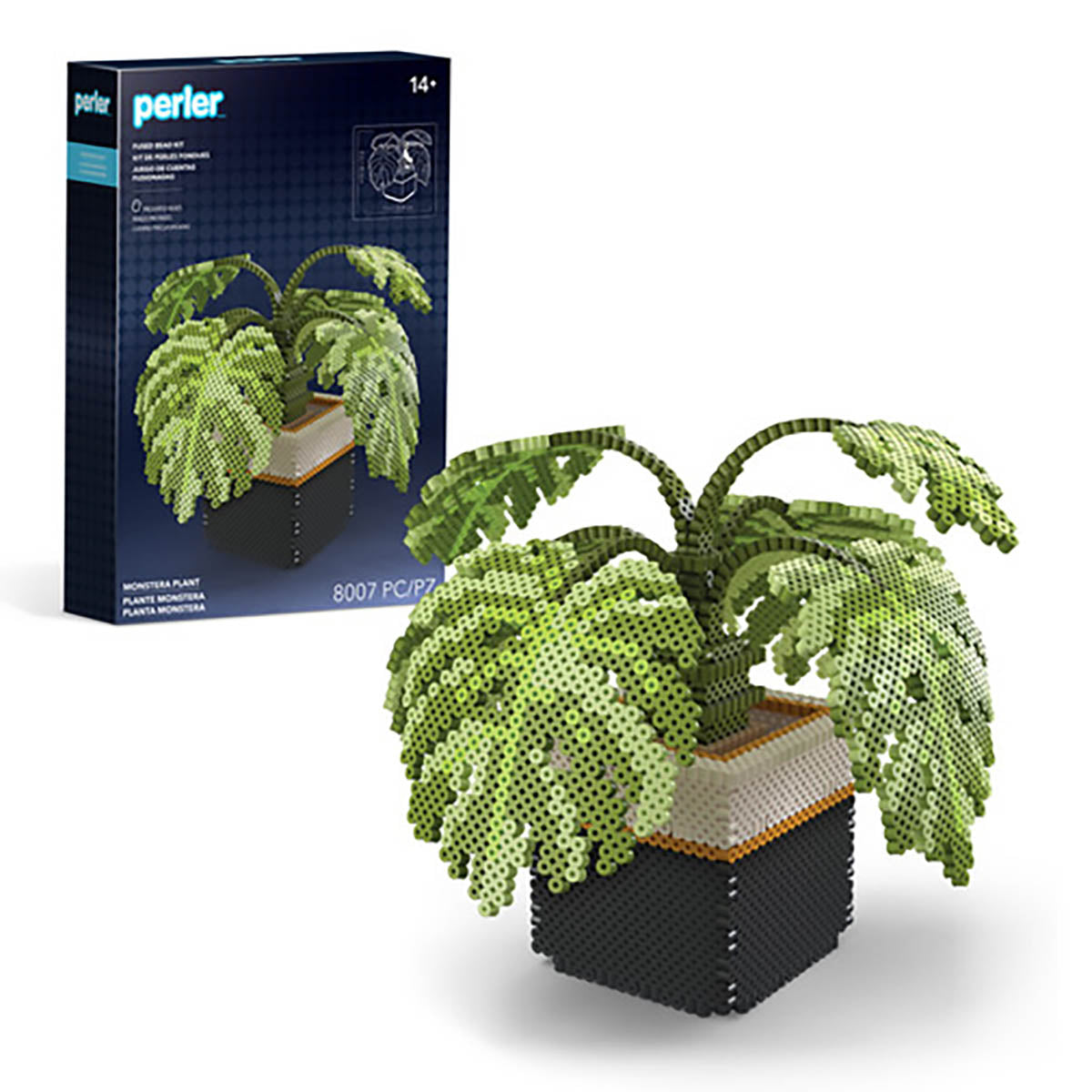 Perler 3D Monstera Plant Fused Bead Activity Kit